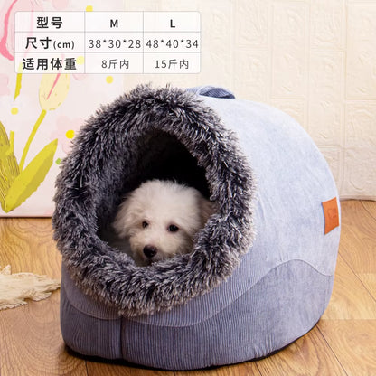 WarmNest Cozy Cave – Self-Warming Tent Bed for Cats & Small Dogs
